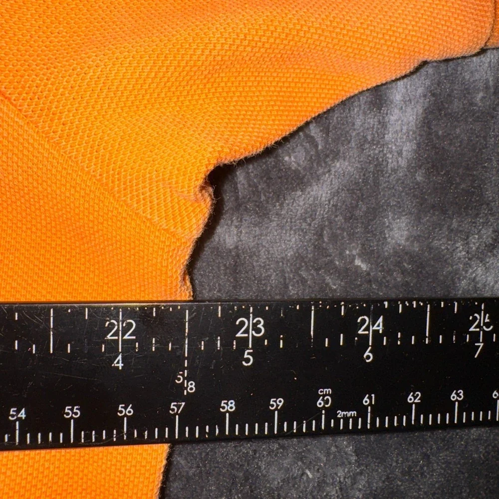 Polo Ralph Lauren Mens Large Orange Cotton Pique Short Sleeve Polo Shirt